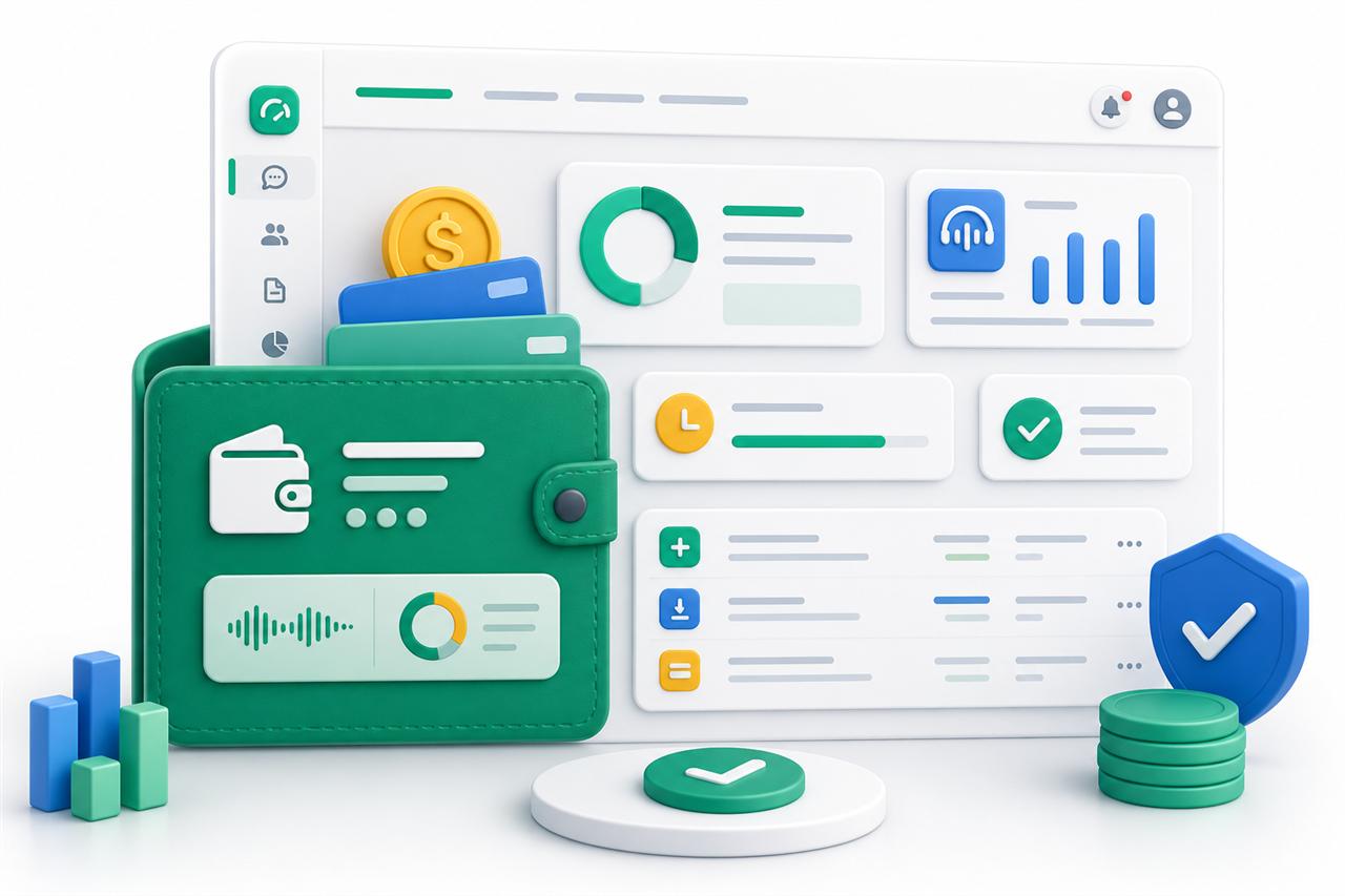 Wallet balance preview